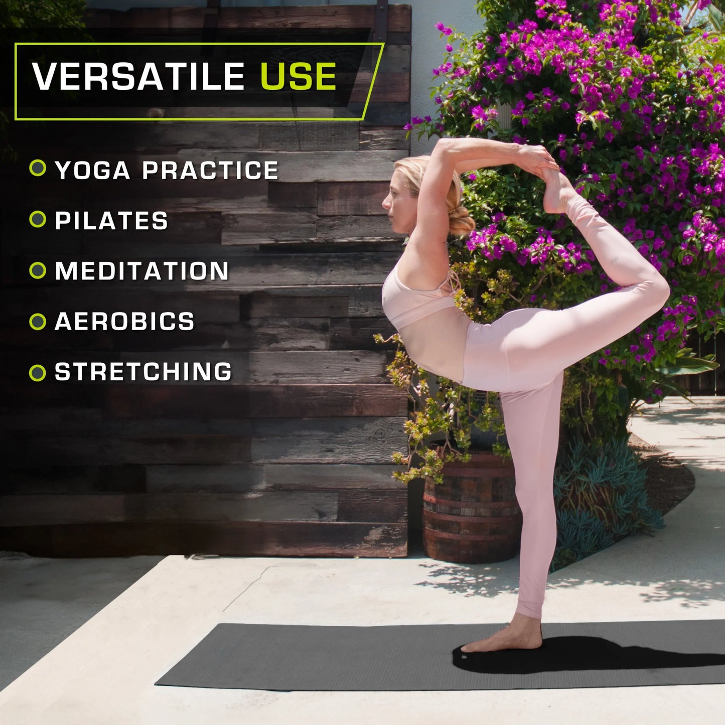 Original Yoga Mat 1/4" Thick for Comfort & Stability