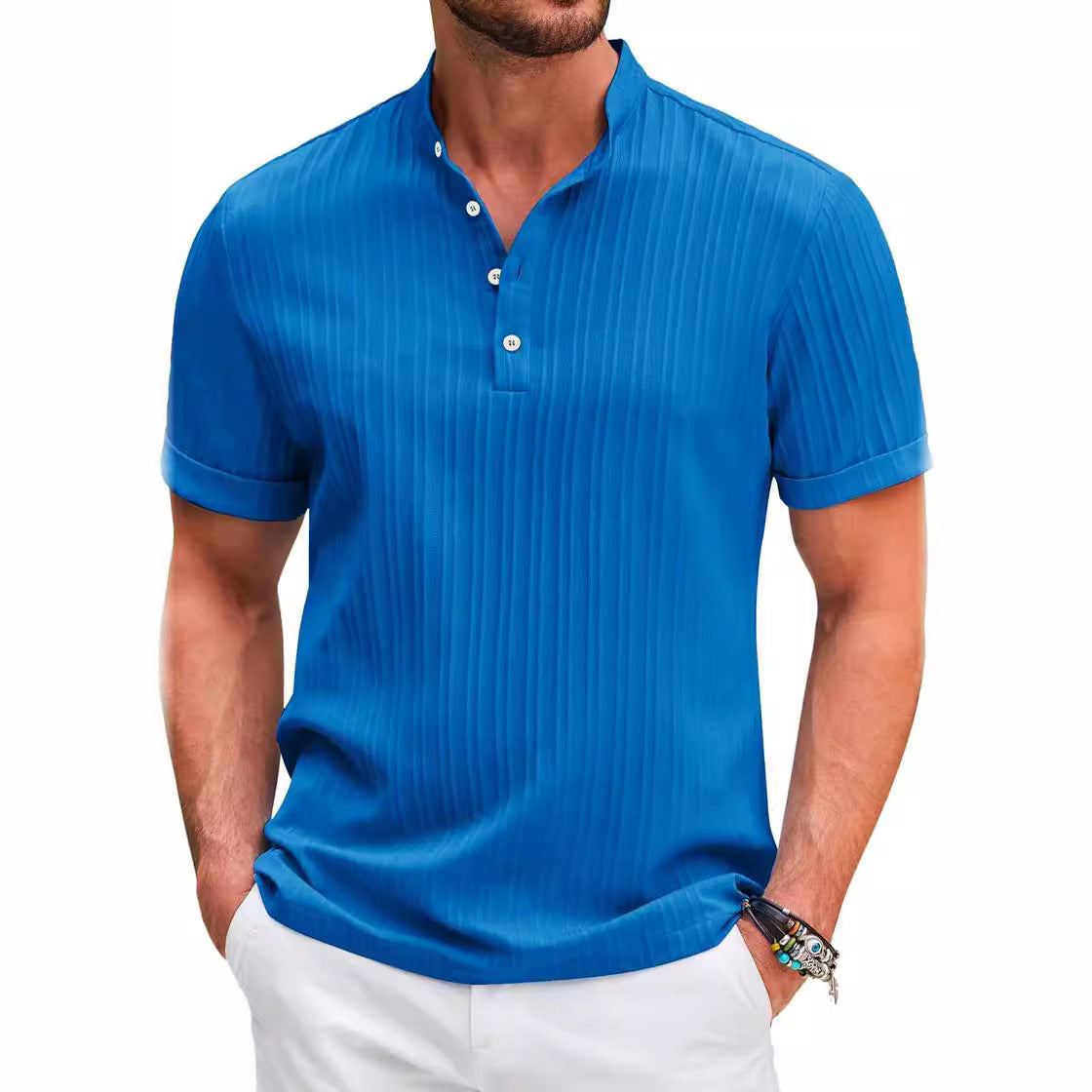 Men's Casual Collared Summer Shirt