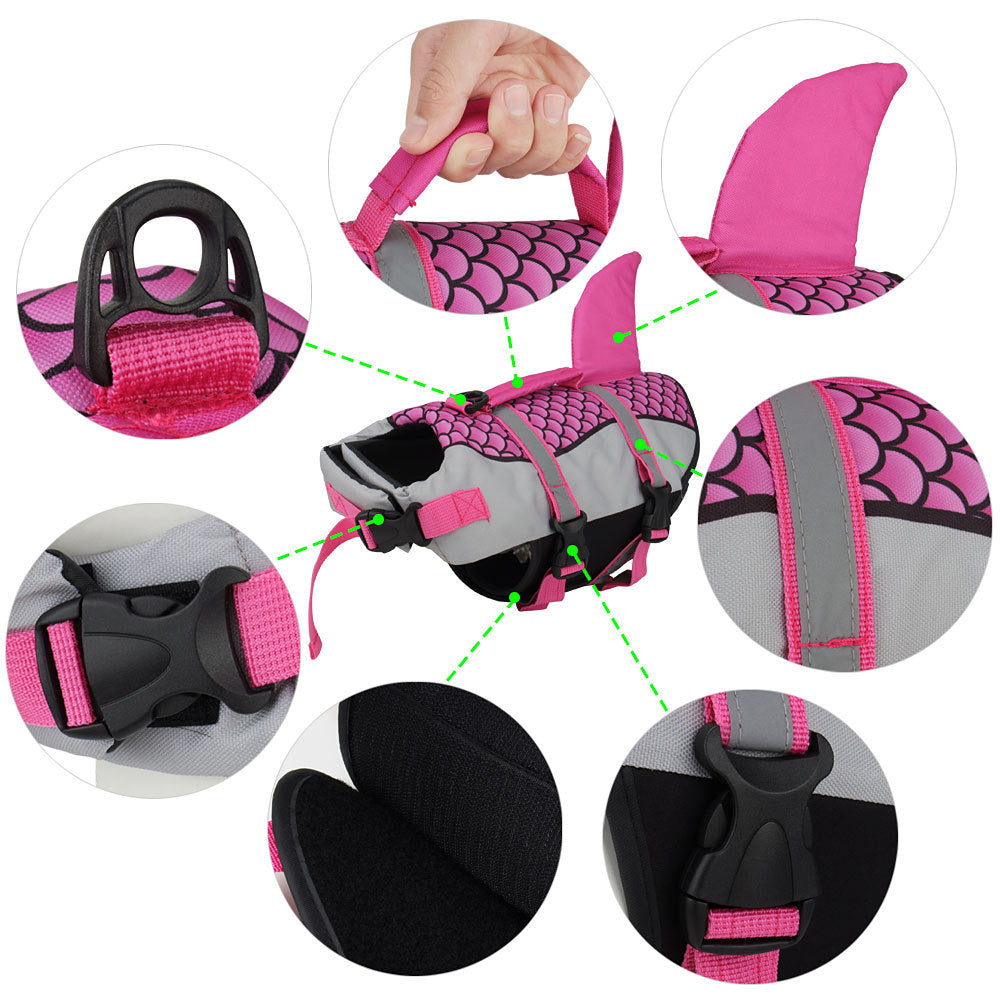 Shark Style Dog Life Vest