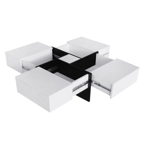 Coffee Table With 4 Hidden Storage Compartments
