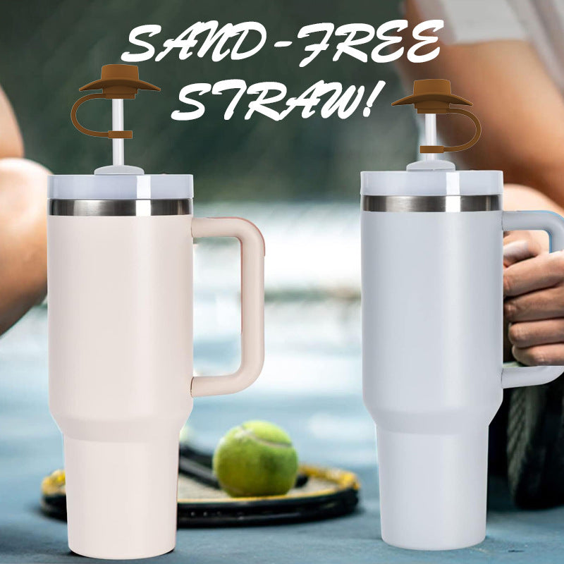 Novelty Straw Toppers - Reusable Cowboy Hat