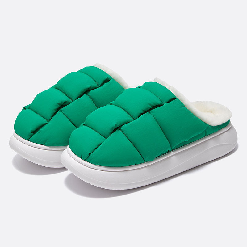 #46 - Women's Square Pattern Cotton Slippers