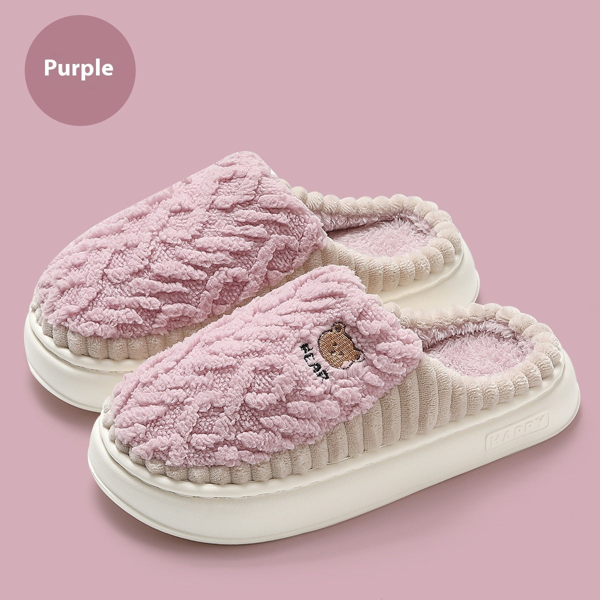 #45 - Thermal Cotton Slippers - Women's