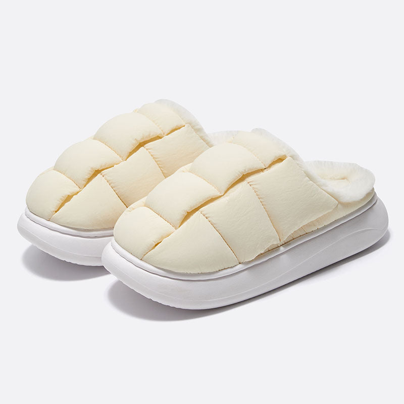 #46 - Women's Square Pattern Cotton Slippers