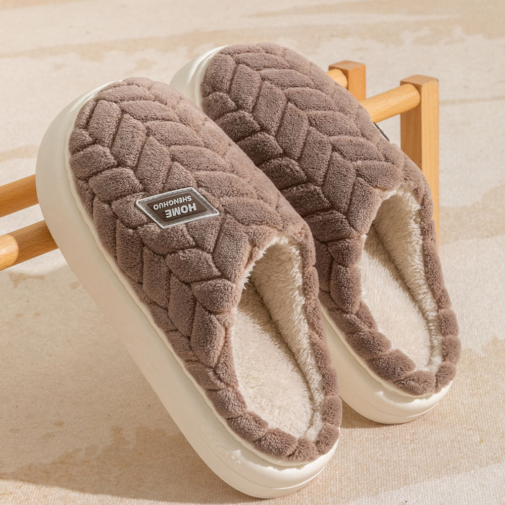 #21 - Women's Non-Slip Thick Soled Plush Slippers