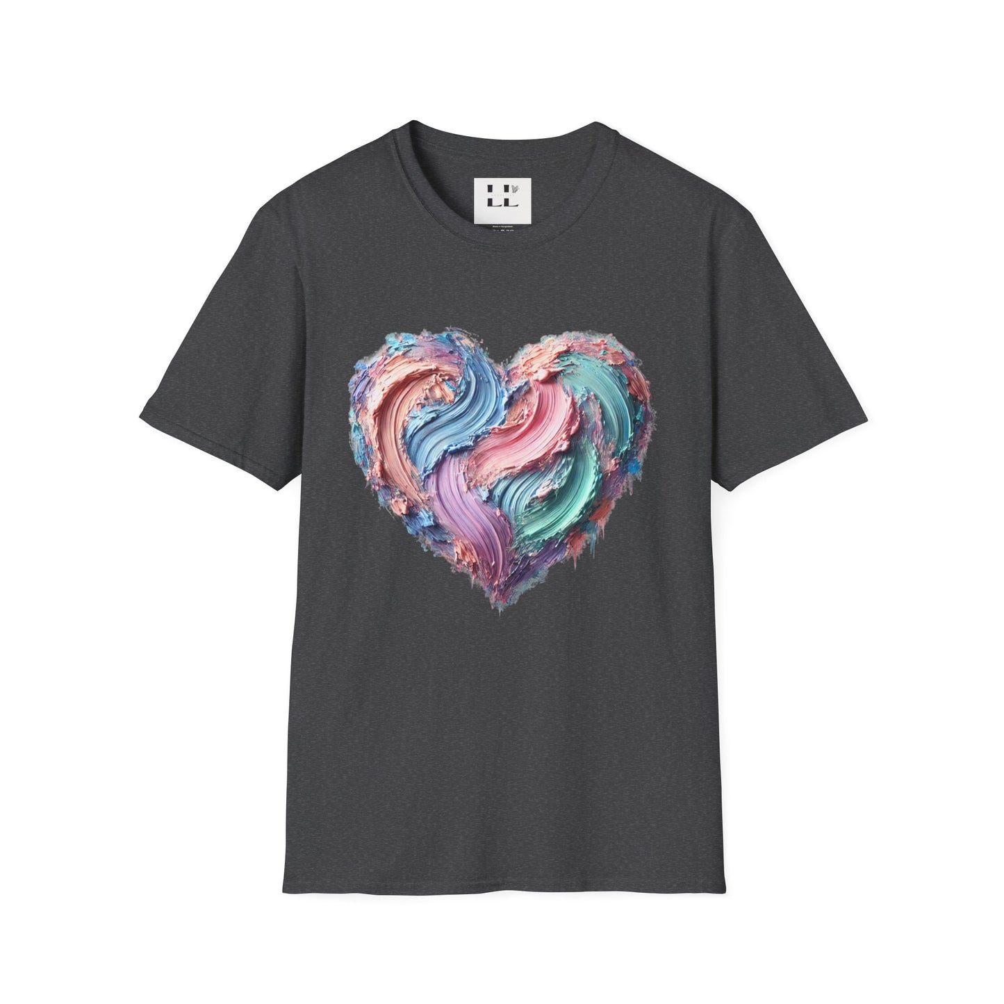 Vibrant Pastel Heart T-Shirt - Perfect for Spring and Summer Celebrations & Gift