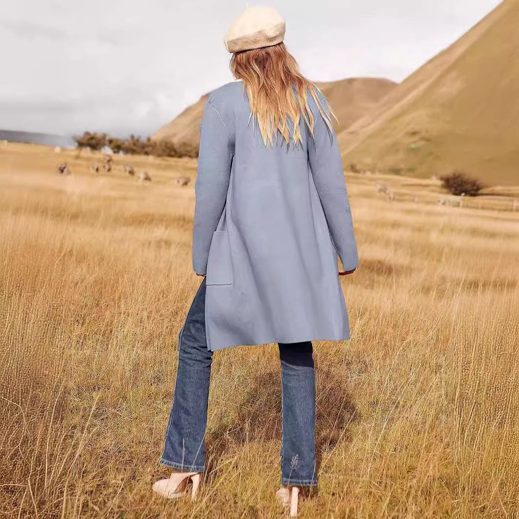 Casual Turn-Down Collar Coat