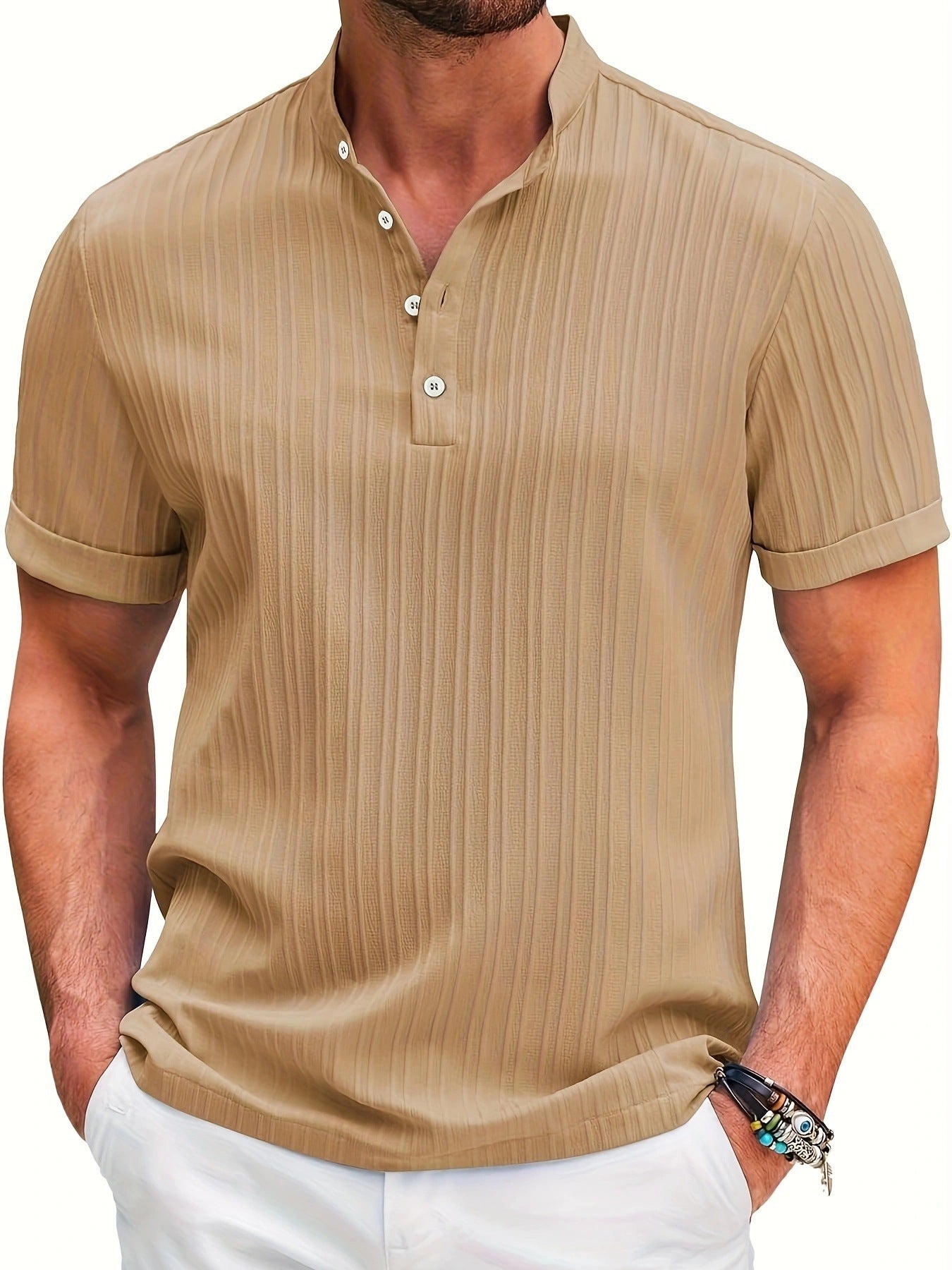 Men's Casual Collared Summer Shirt