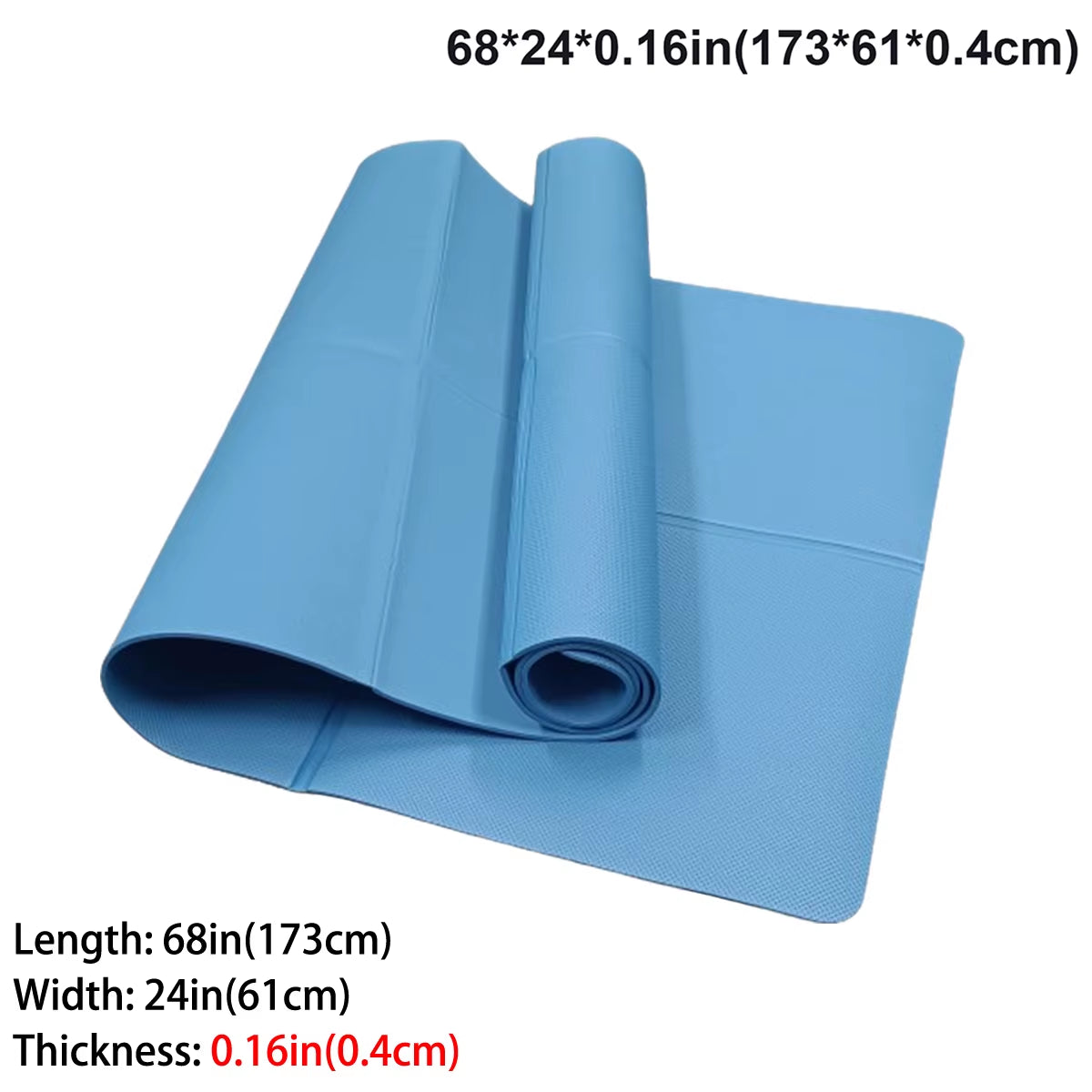 Foldable Yoga Mat Eco Friendly EVA Folding Travel Fitness Exercise Mat 3Mm/4Mm Thicknesses for Yoga Pilates & Floor Workouts