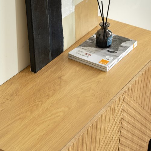 Fiberboard Groove Storage Cabinet