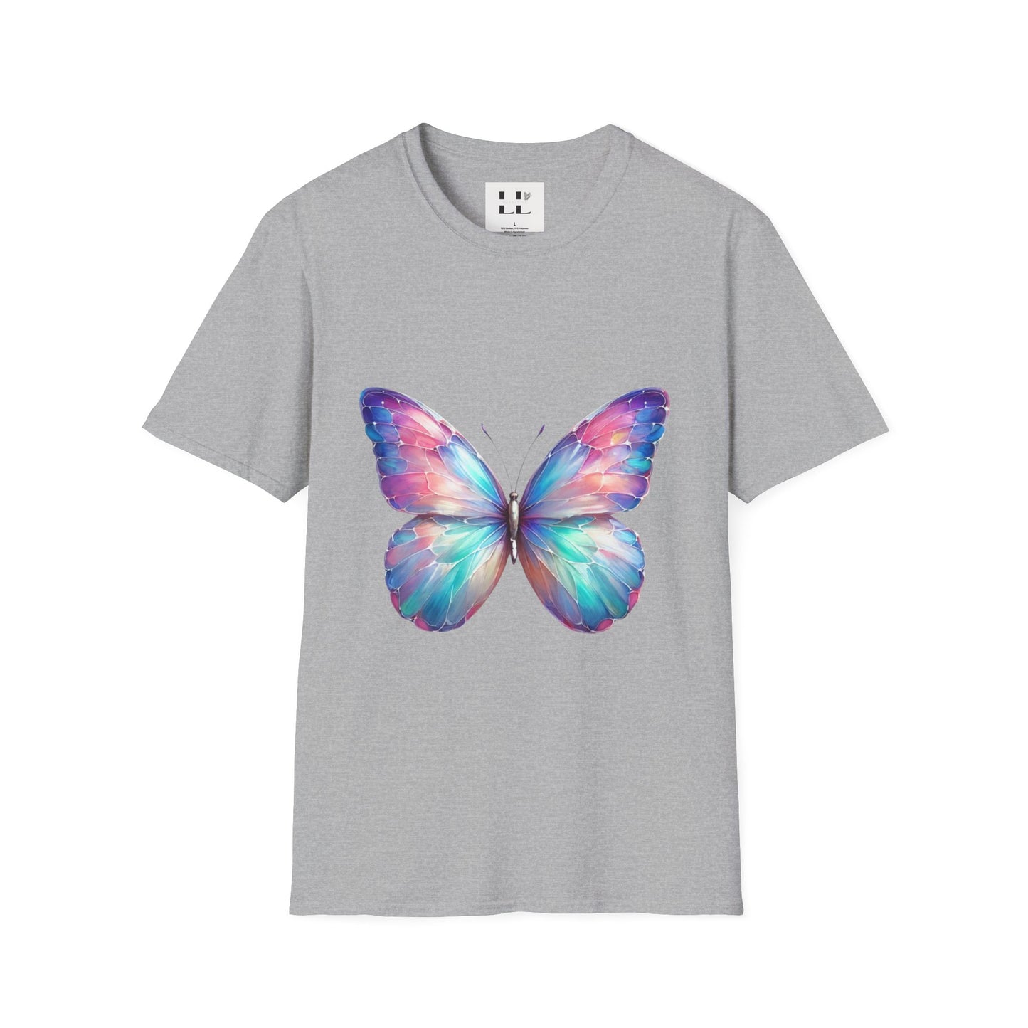 Vibrant Pastel Butterfly T-Shirt - Perfect for Spring and Summer Celebrations & Gift