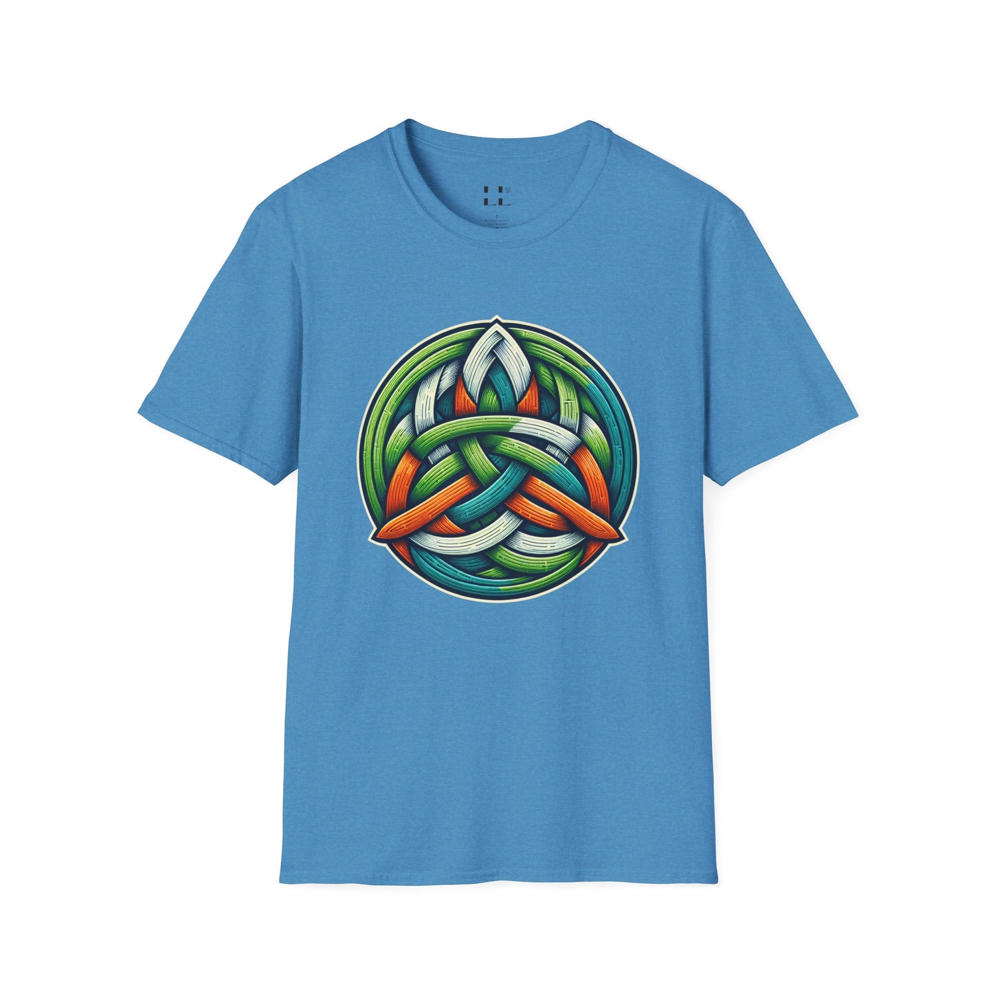 Celtic Knot Unisex Softstyle T-Shirt - Vibrant Nature-Inspired Design