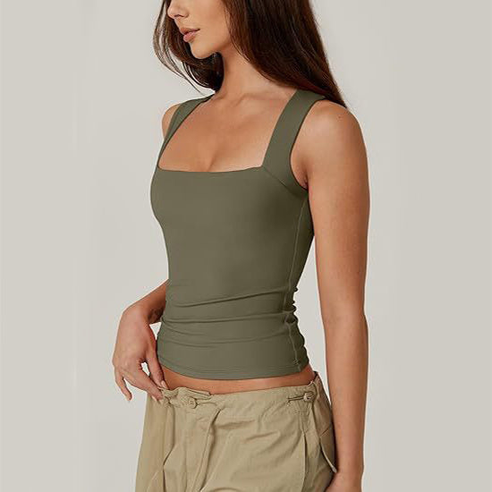 Square-Neck Tank Top