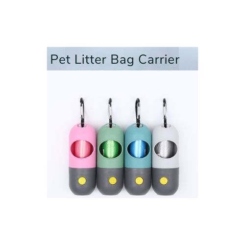 Dual Action Doggie Bag Carrier/LED Flashlight