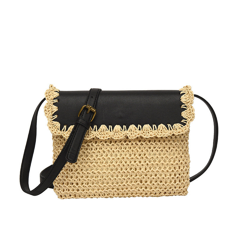 Straw Style Crossbody Bag