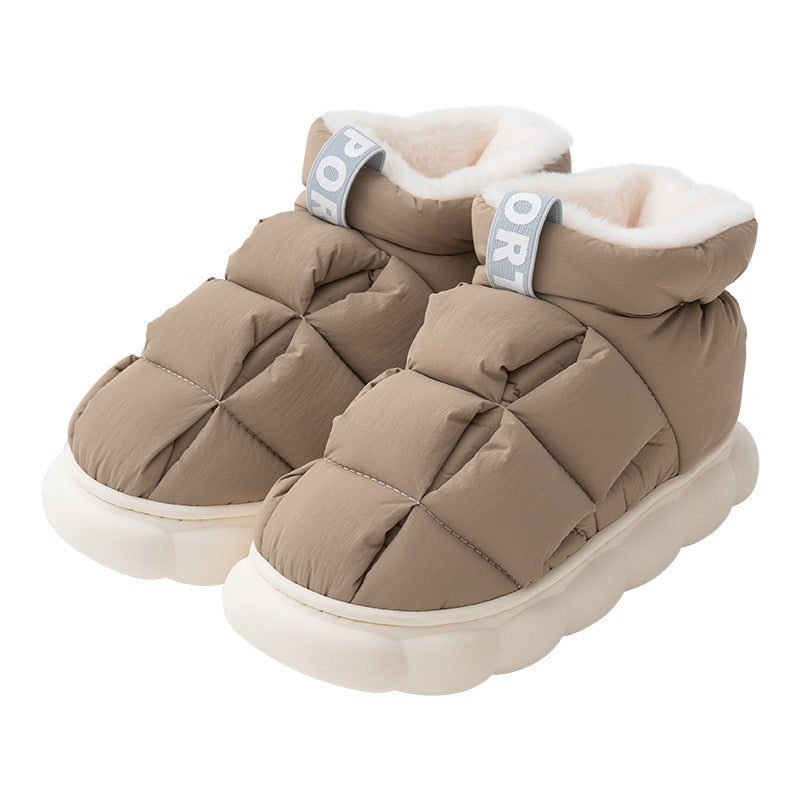 #39 - New Winter Couple Checkered Cotton Slippers