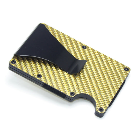 Sleek Carbon Fiber Wallet with Money Clip