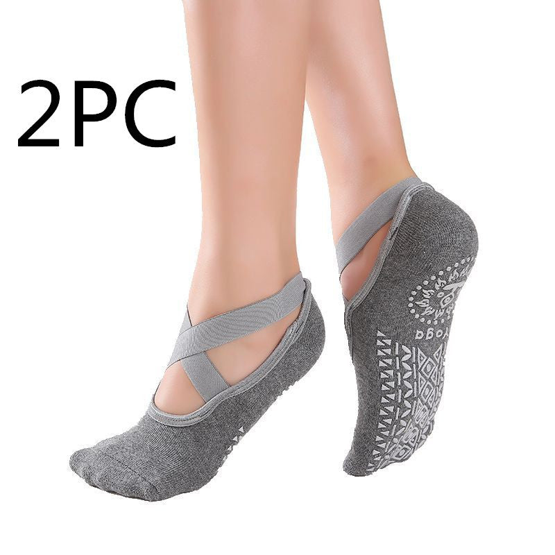 Grip-Perfect Cross Belt Yoga Socks