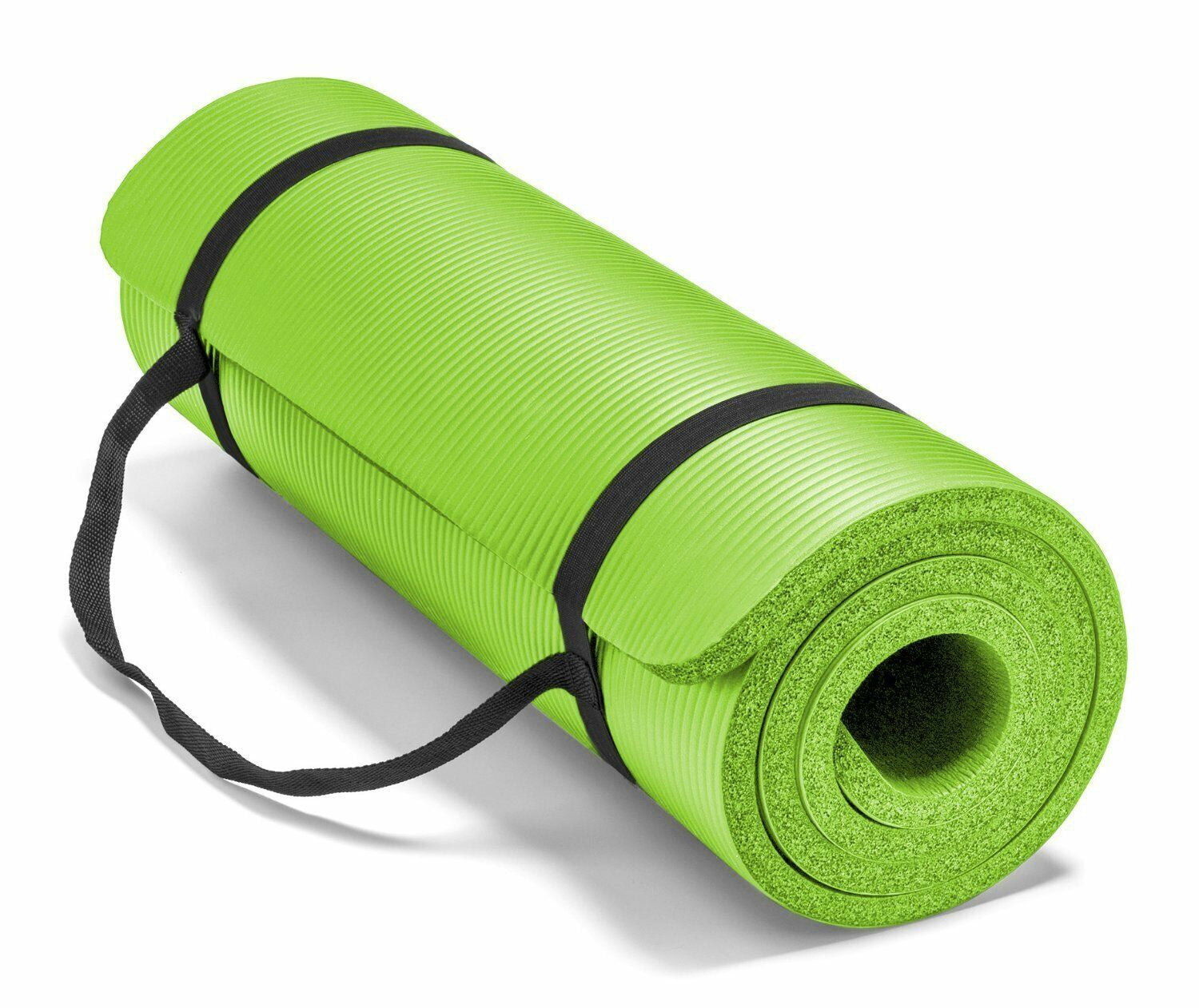 Extra Thick 10Mm Exercise Yoga Pilates Mat Gym Fitness NBR 72"X 24" W/ Bag Strap
