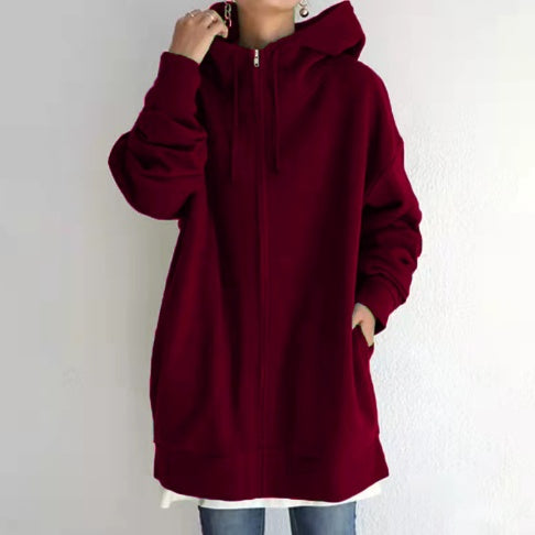 Oversized Women's Loose Hooded Sweatshirt