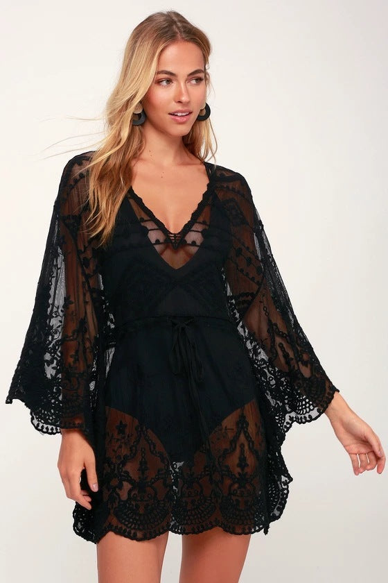 Lace Swimsuit Blouse