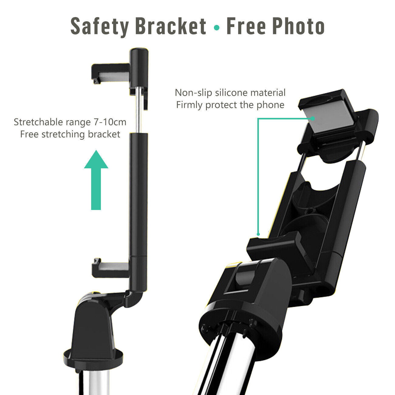 3-in-1 Universal Selfie Stick Tripod Stand For Cell Phone With Bluetooth Remote
