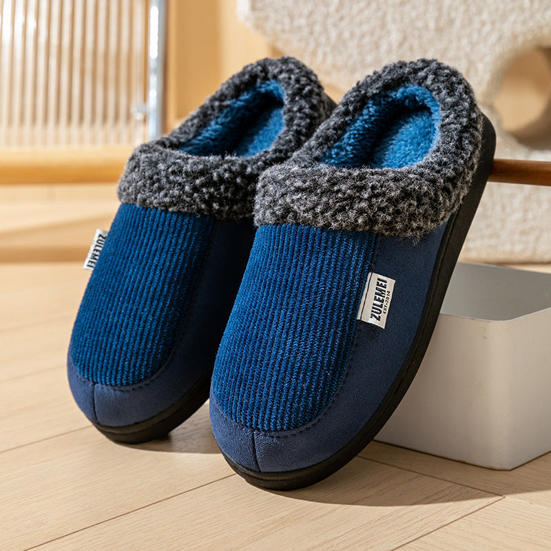 #4 - Men's Cotton Winter House Slippers