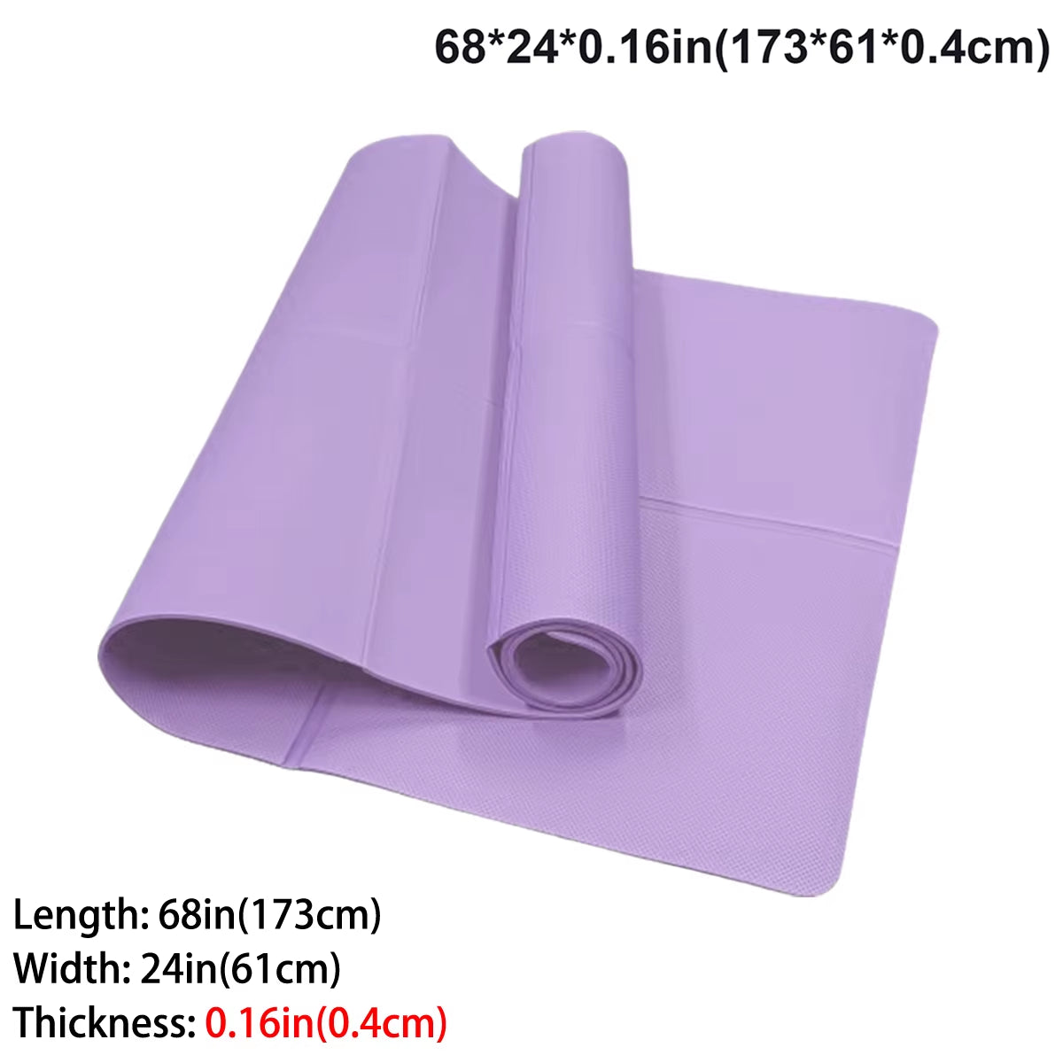 Foldable Yoga Mat Eco Friendly EVA Folding Travel Fitness Exercise Mat 3Mm/4Mm Thicknesses for Yoga Pilates & Floor Workouts