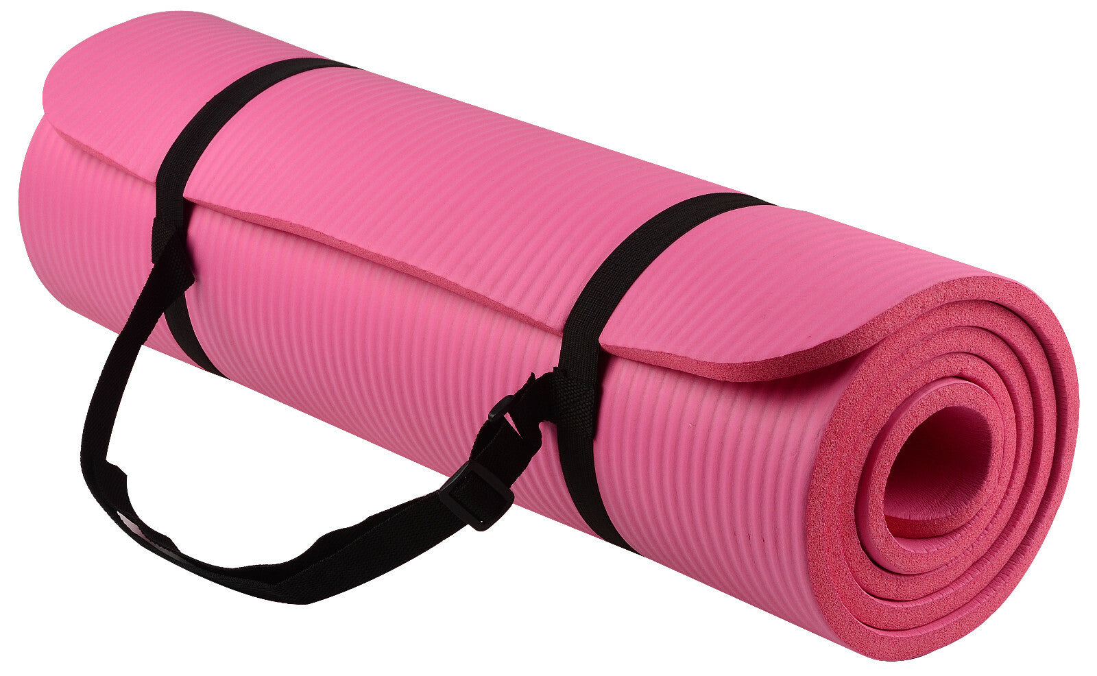 Extra Thick 10Mm Exercise Yoga Pilates Mat Gym Fitness NBR 72"X 24" W/ Bag Strap