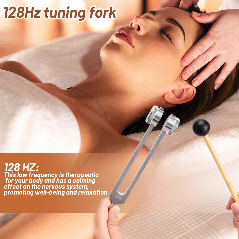 128 Hz Bio-Acoustic Tuning Fork For Sound Therapy/Stress Relief