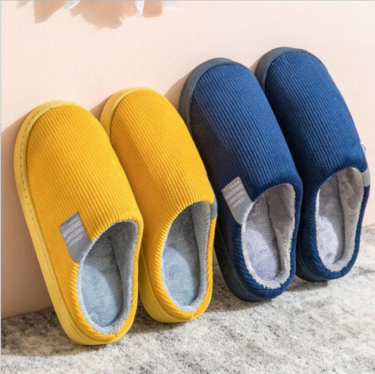 #26 - Corduroy Anti-Slip Plush Slippers