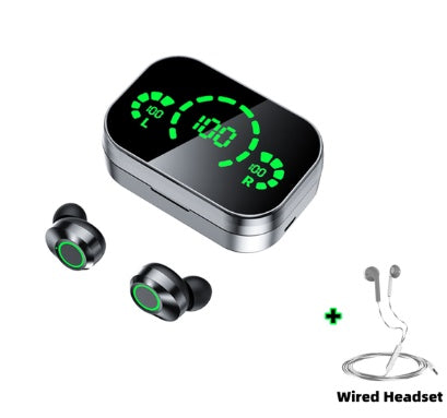 Bluetooth Earbuds with LCD Display Case