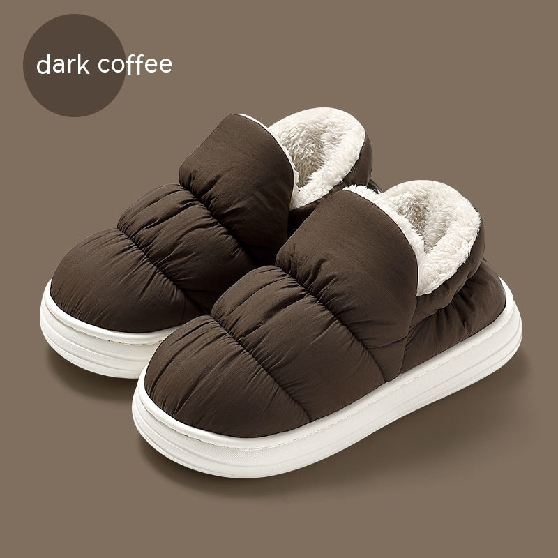 #35 - Ankle Wrap Cotton Slippers Women's Winter