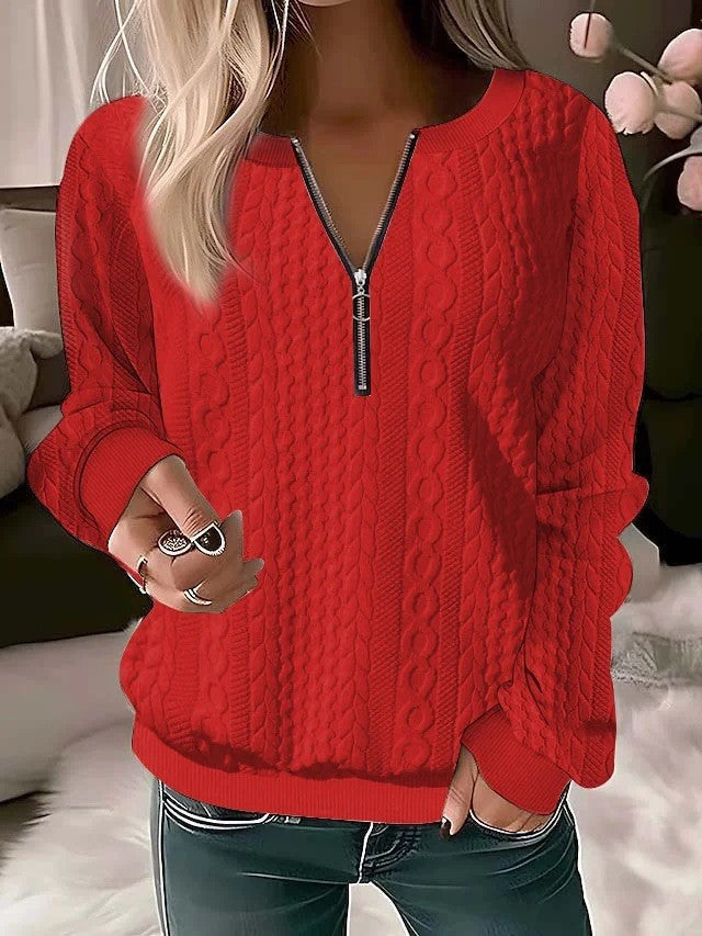 Women's Quarter Zip Sweater