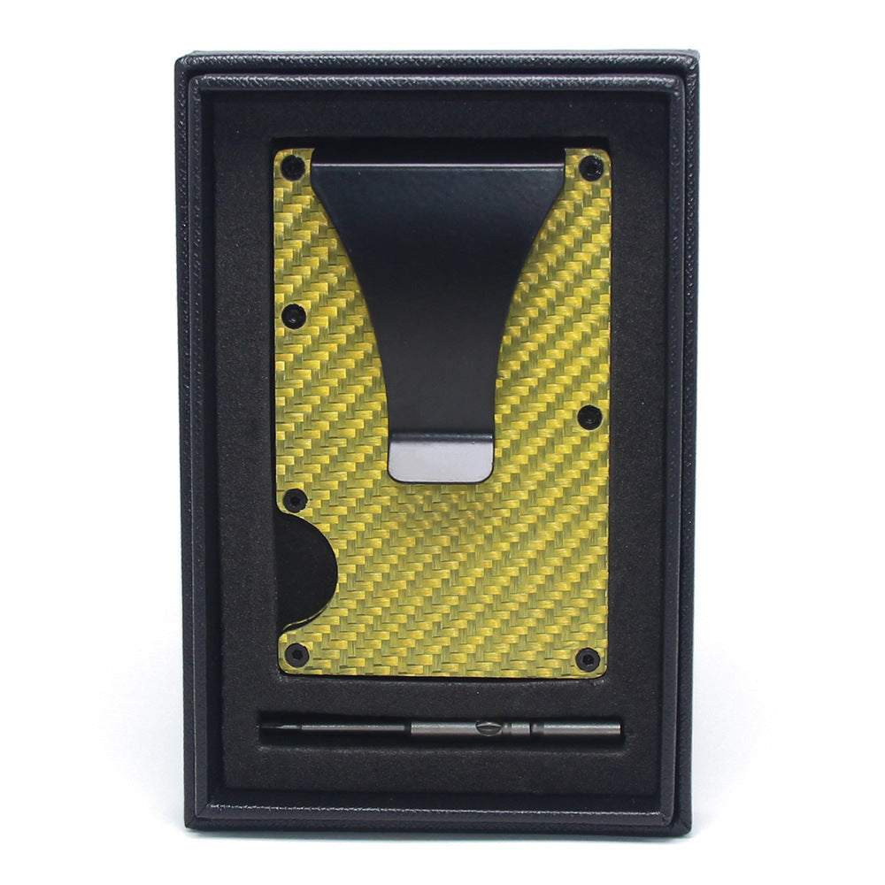 Sleek Carbon Fiber Wallet with Money Clip