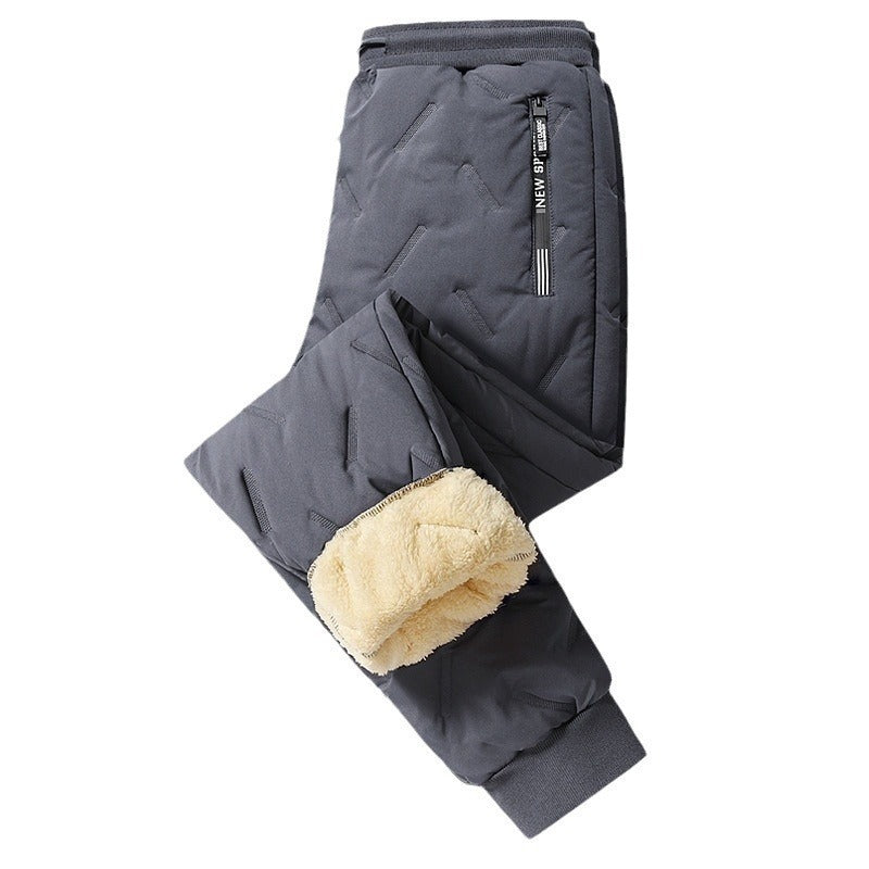 Men's Winter Plush Thick Fleece Thermal Pants
