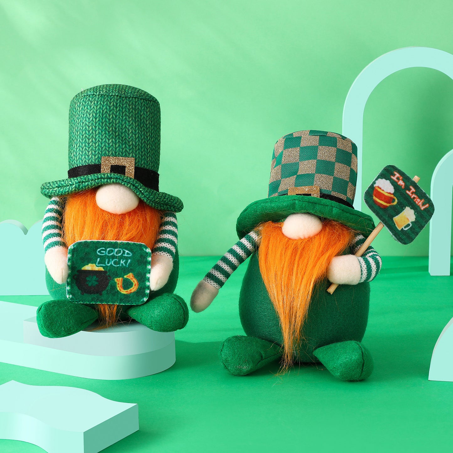 St Patrick's Day Decoration Supplies Irish Day Faceless Doll