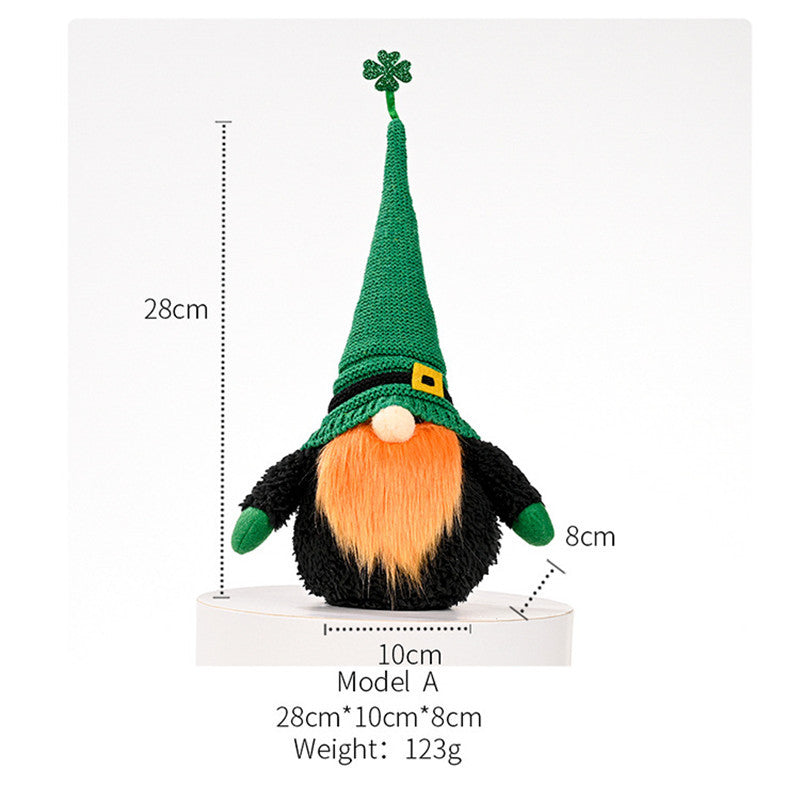 St Patrick's Day Knit Doll