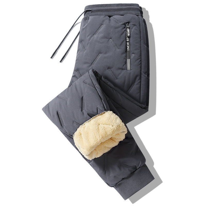 Men's Winter Plush Thick Fleece Thermal Pants