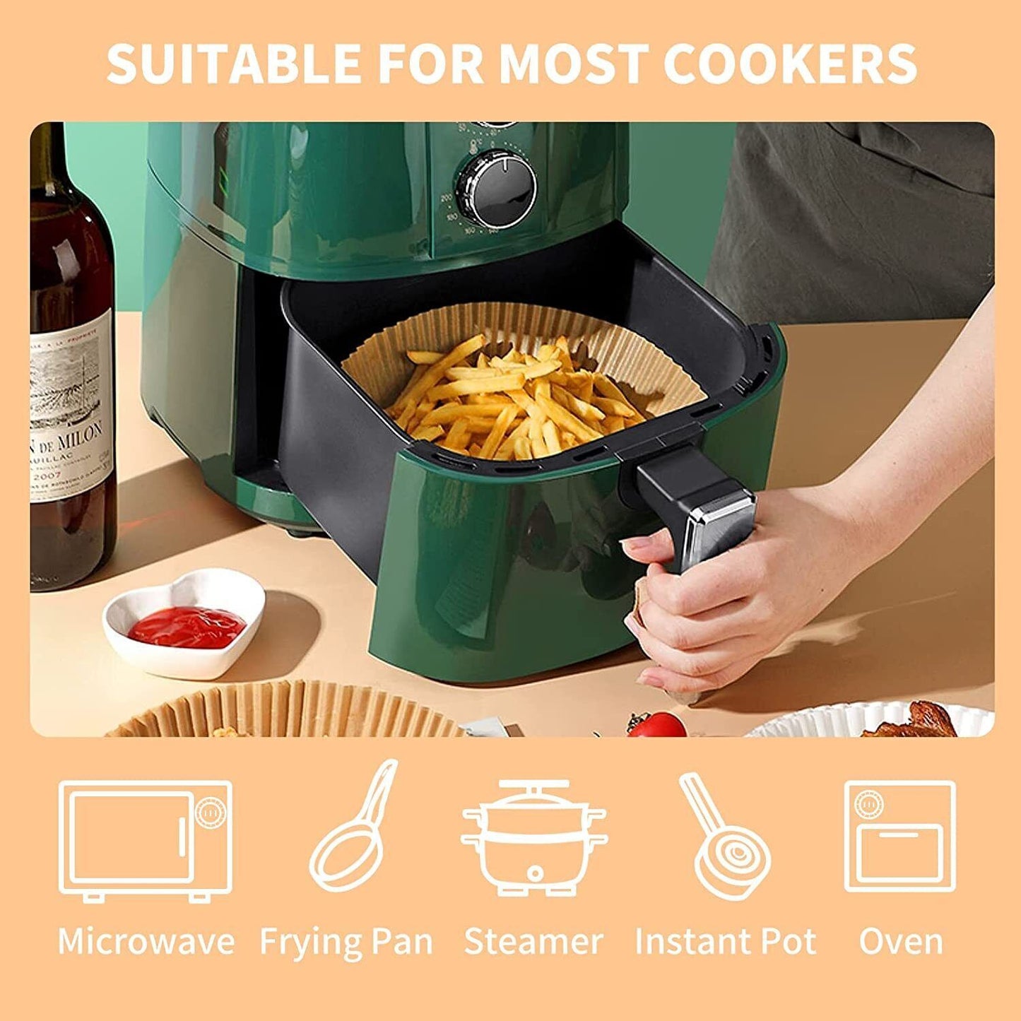 Disposable Non-Stick Air Fryer Liner