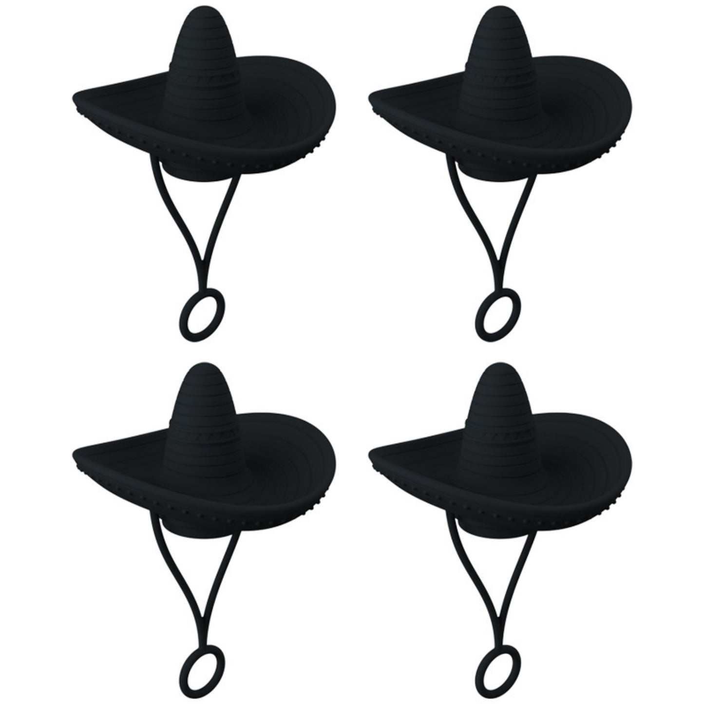 Novelty Straw Toppers - Reusable Cowboy Hat
