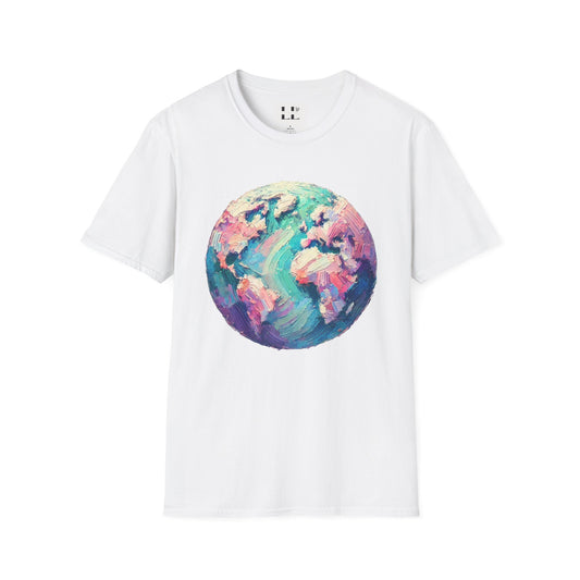 Vibrant Pastel Earth T-Shirt - Perfect for Spring and Summer Celebrations & Gift