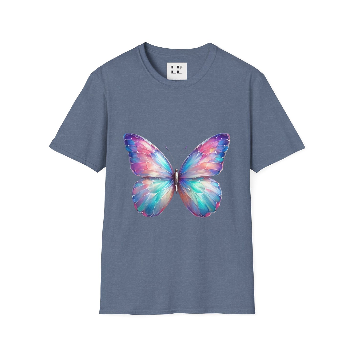 Vibrant Pastel Butterfly T-Shirt - Perfect for Spring and Summer Celebrations & Gift