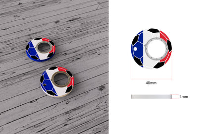 World Cup Fidget Spinner Keychain