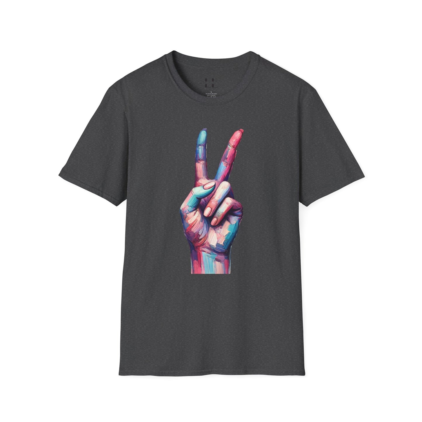 Vibrant Pastel Peace Sign T-Shirt - Perfect for Spring and Summer Celebrations & Gift
