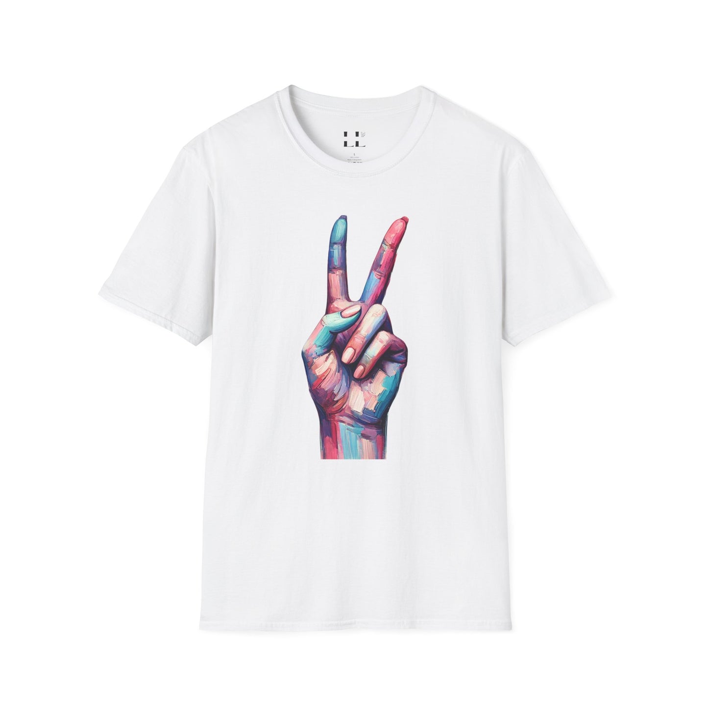 Vibrant Pastel Peace Sign T-Shirt - Perfect for Spring and Summer Celebrations & Gift