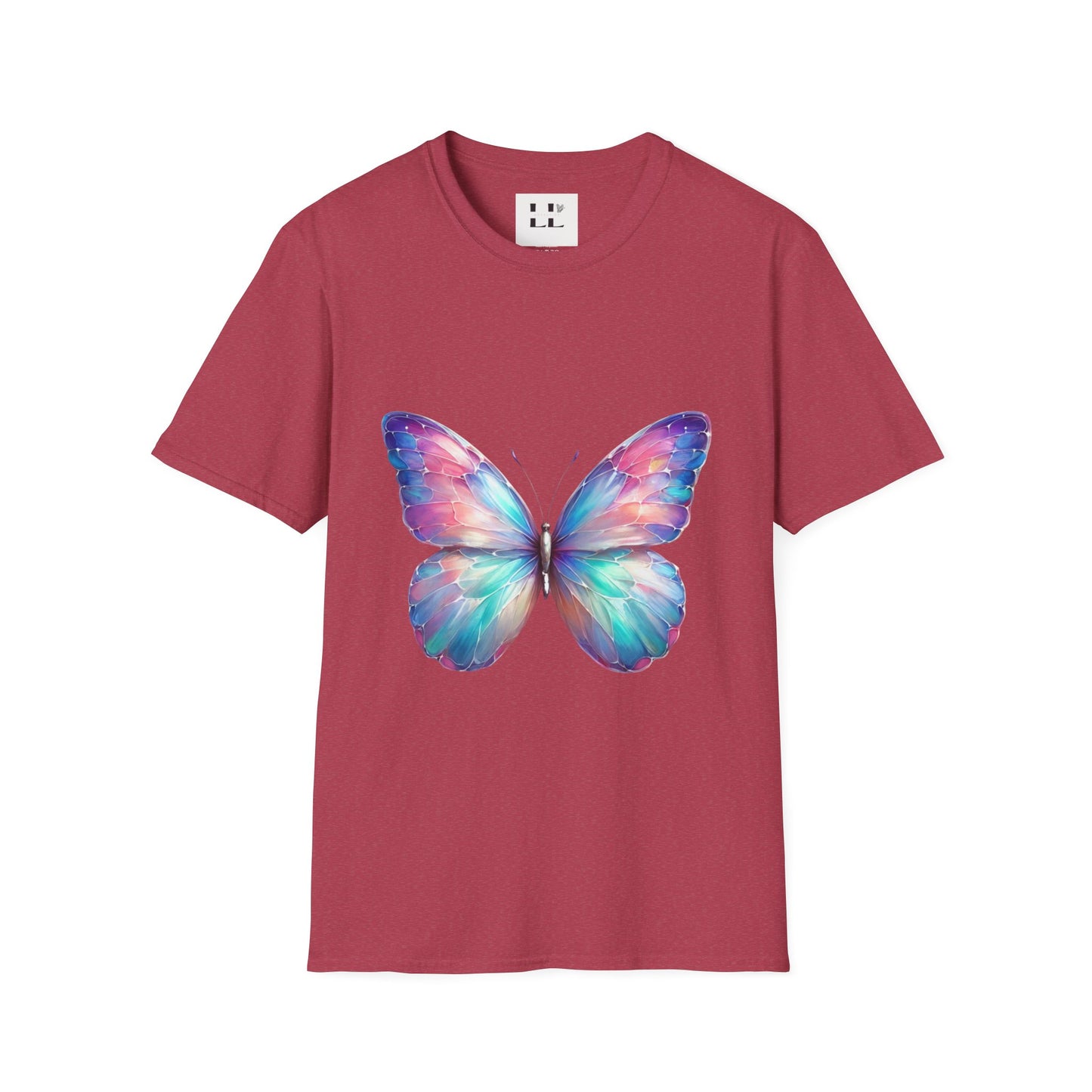 Vibrant Pastel Butterfly T-Shirt - Perfect for Spring and Summer Celebrations & Gift