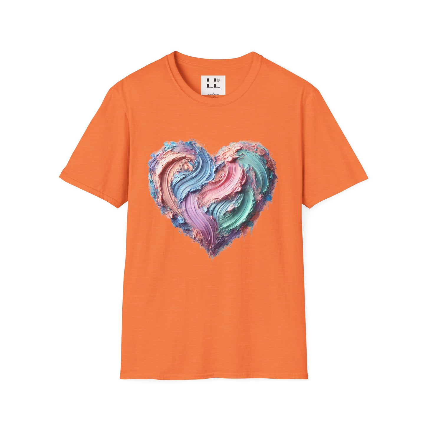 Vibrant Pastel Heart T-Shirt - Perfect for Spring and Summer Celebrations & Gift