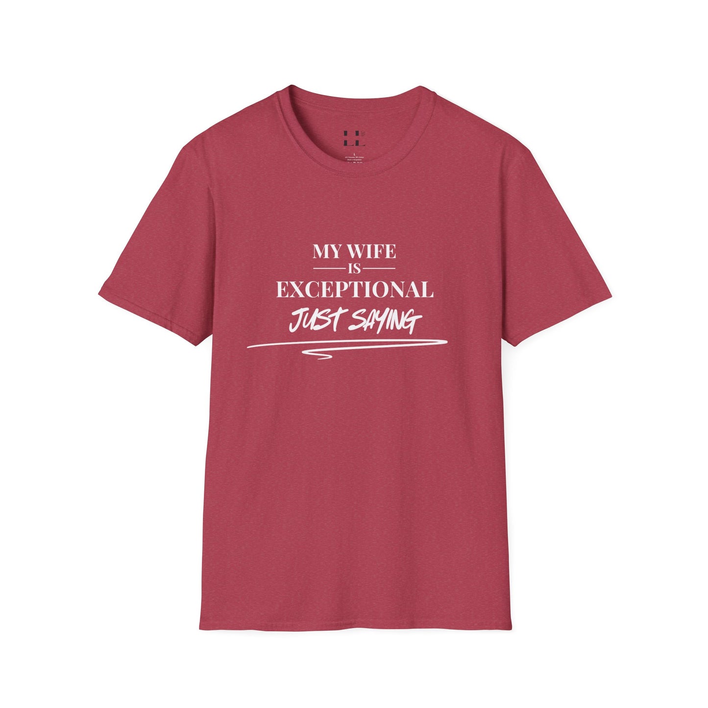 Exceptional Wife T-Shirt - Unisex Softstyle Tee - White Print