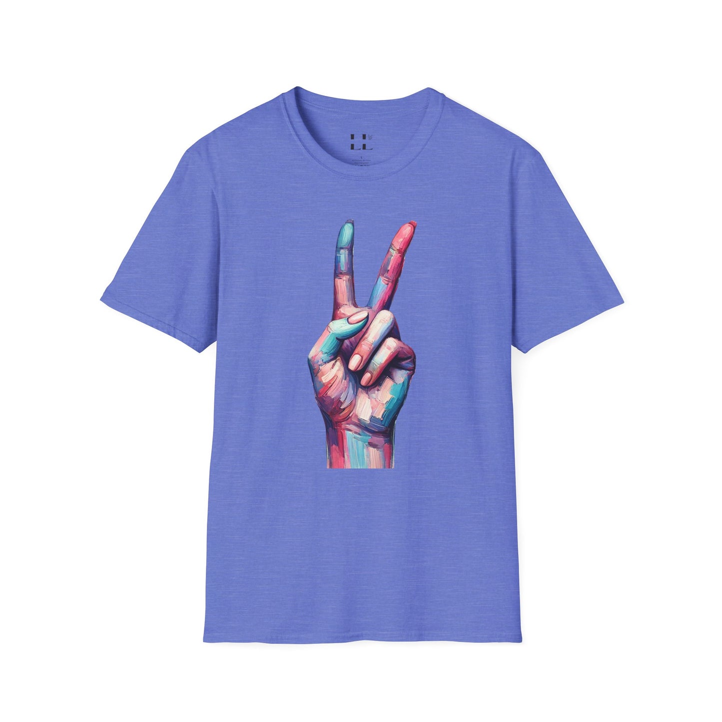 Vibrant Pastel Peace Sign T-Shirt - Perfect for Spring and Summer Celebrations & Gift